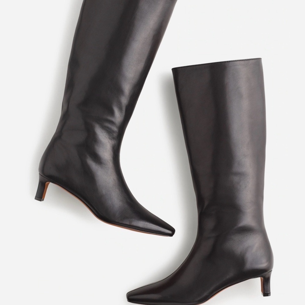 Madewell The Dimes Kitten-Heel Knee Boot NR831 floor model